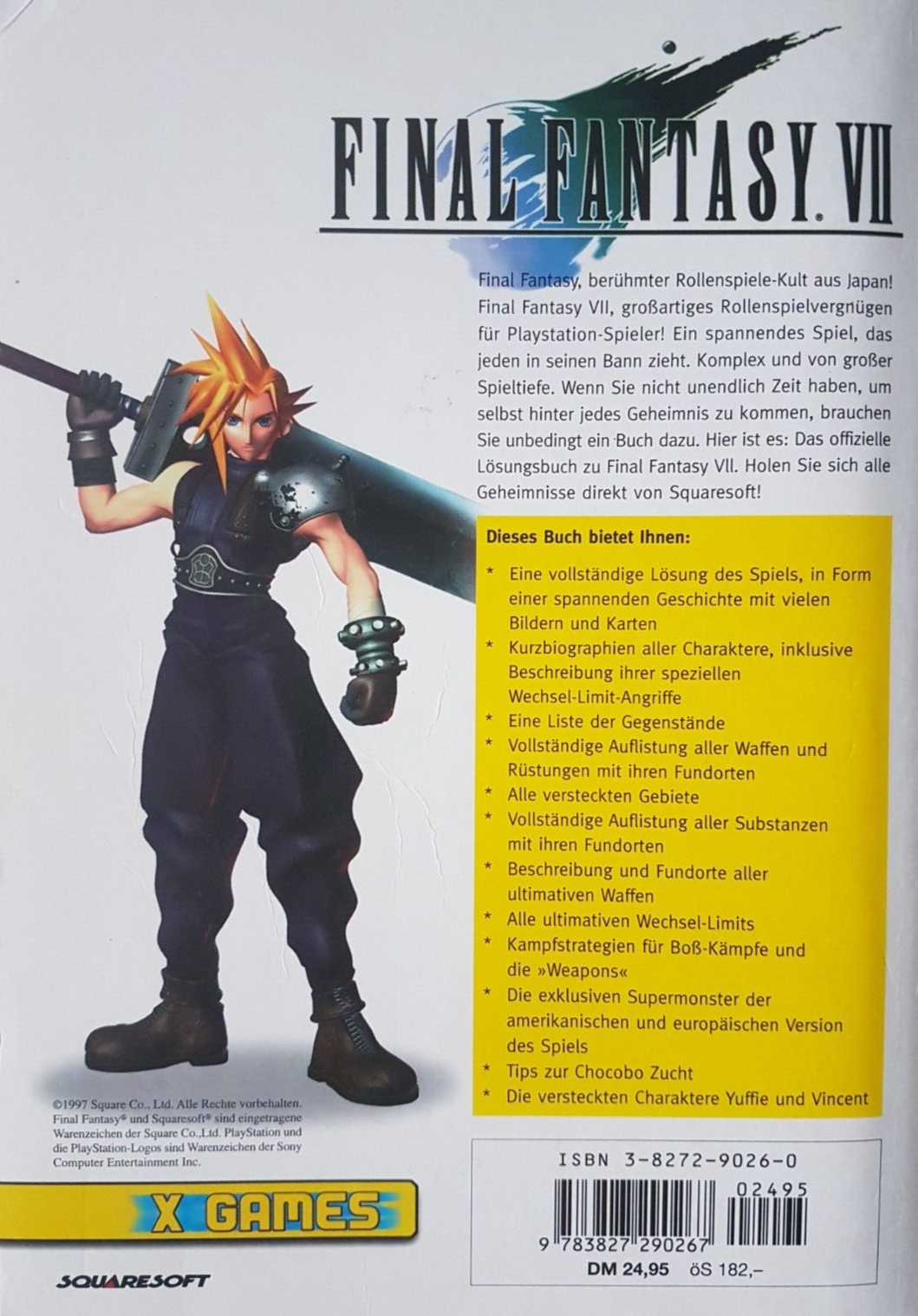 Final Fantasy VII: Das offizielle PlayStation Lösungsbuch, Squaresoft