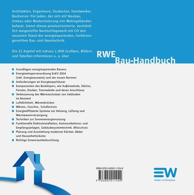 RWE Bau-Handbuch mit EnEV 2014 Fachbuch Bauwesen, EW Medien und Kongresse GmbH