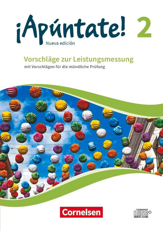 ¡Apúntate! - Nueva edición: ¡Apúntate!|NULL|Spanisch als 2. Fremdsprache - Ausgabe 2016|Band 2|Vorschläge zur Leistungsmessung|Mit Vorschlägen zur ... und CD auf einem Datenträger cover image