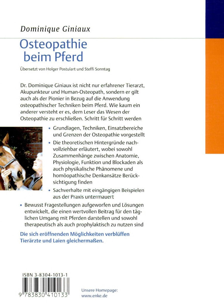 Osteopathie beim Pferd, Holger Postulart, Dominique Giniaux