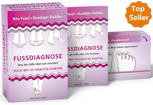 Fußdiagnose: Set mit Buch und Karten (Was die Füße über uns verraten, Fußanalyse) cover image