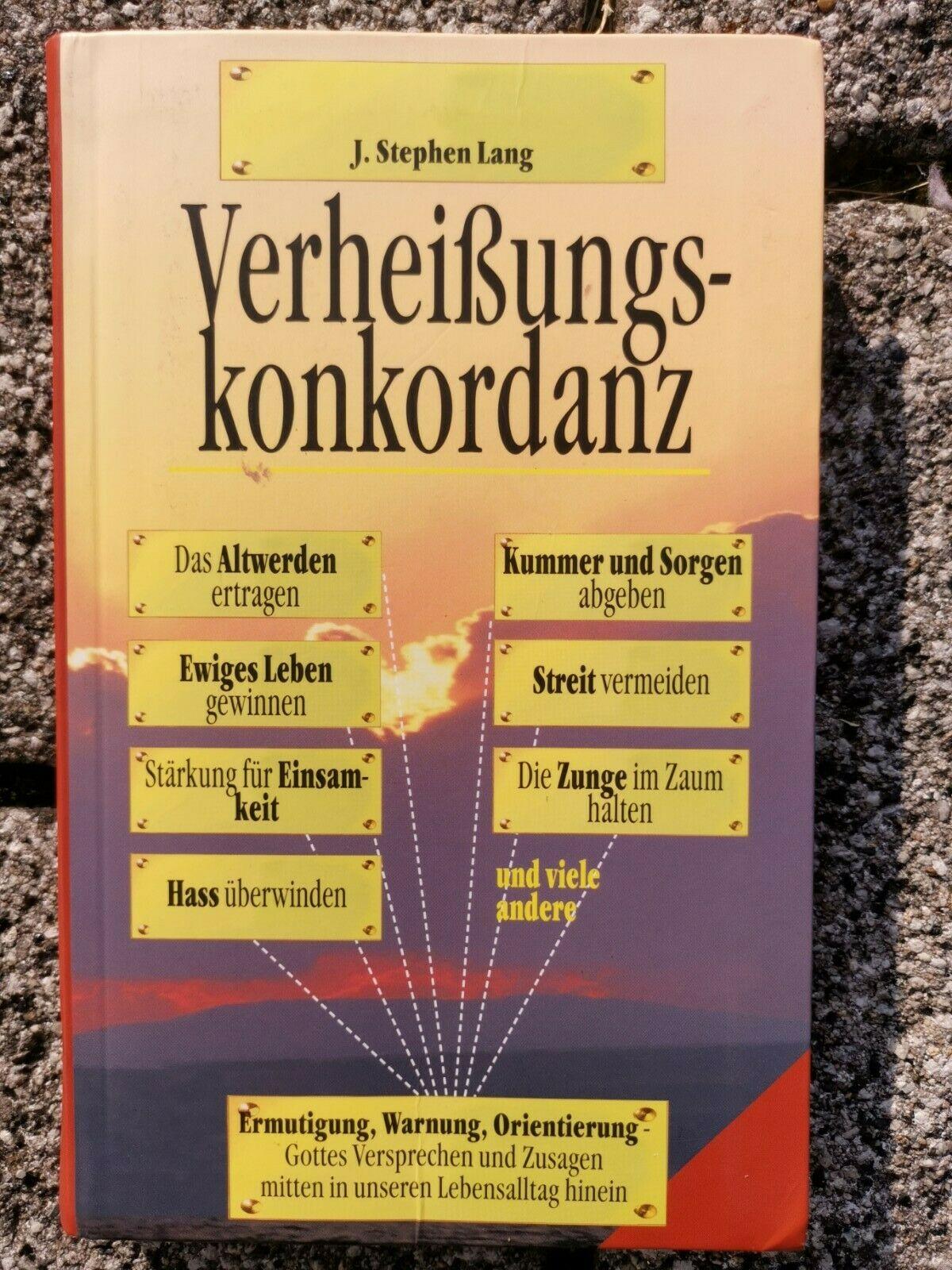 Verheissungskonkordanz von Lang, Stephen