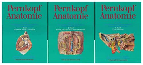 Pernkopf Anatomie. Atlas der topographischen und angewandten Anatomie des Menschen: 1. Band Brust und obere Extremitat, 2.Band Bauch, Becken und untere Extremitat, 3.Band Kopf und Hals [Gebundene Ausgabe] W. Platzer